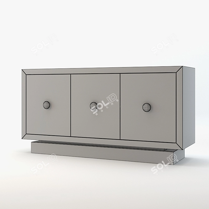 Arteriors Gaston Console: Modern Elegance for Any Space 3D model image 2