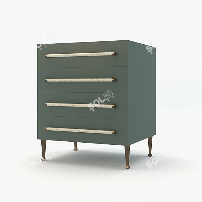 Arteriors Hazel Chest: Elegant Storage Solution 3D model image 1