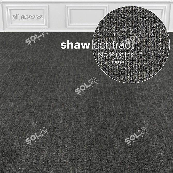 Shaw Access Path Carpet Tiles 3D model image 1