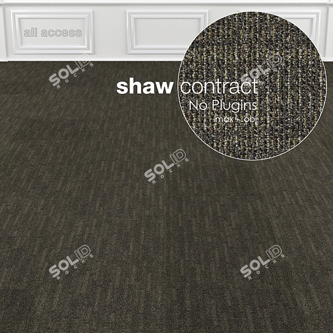 Shaw Access Path Carpet Tiles 3D model image 2