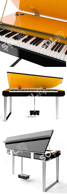 Yamaha Modus H01: Innovative Digital Piano 3D model image 2