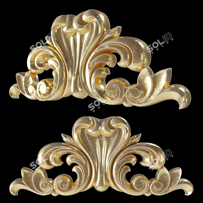 GAUDIDECOR Central Ornament AW6025 3D model image 1