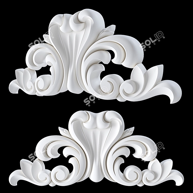 GAUDIDECOR Central Ornament AW6025 3D model image 2