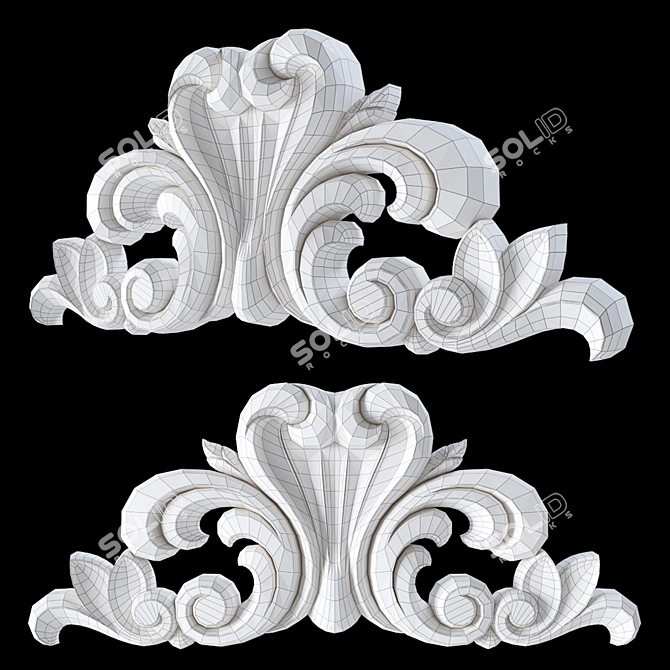 GAUDIDECOR Central Ornament AW6025 3D model image 3