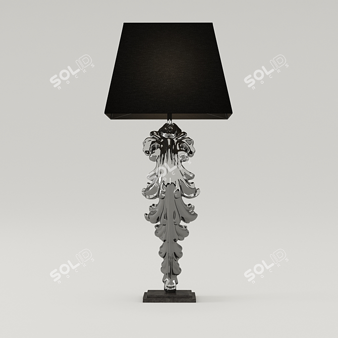 Elegant Vintage Table Lamp 3D model image 1