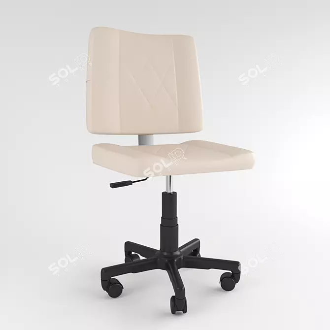 Master's Hair Styling Chair 3D model image 1