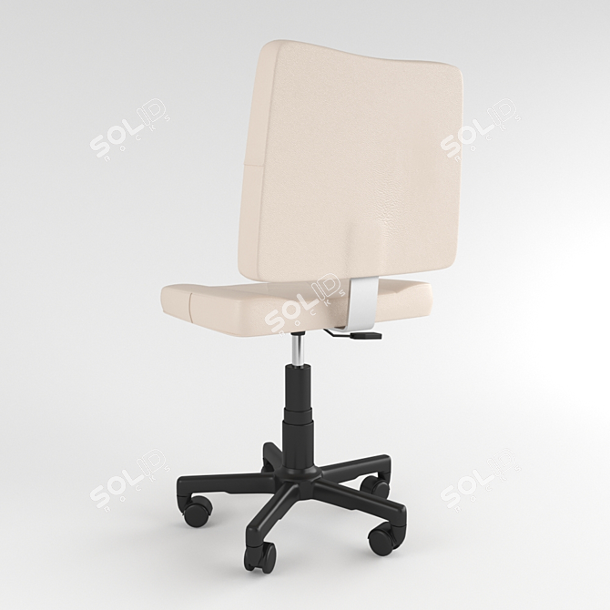 Master's Hair Styling Chair 3D model image 2