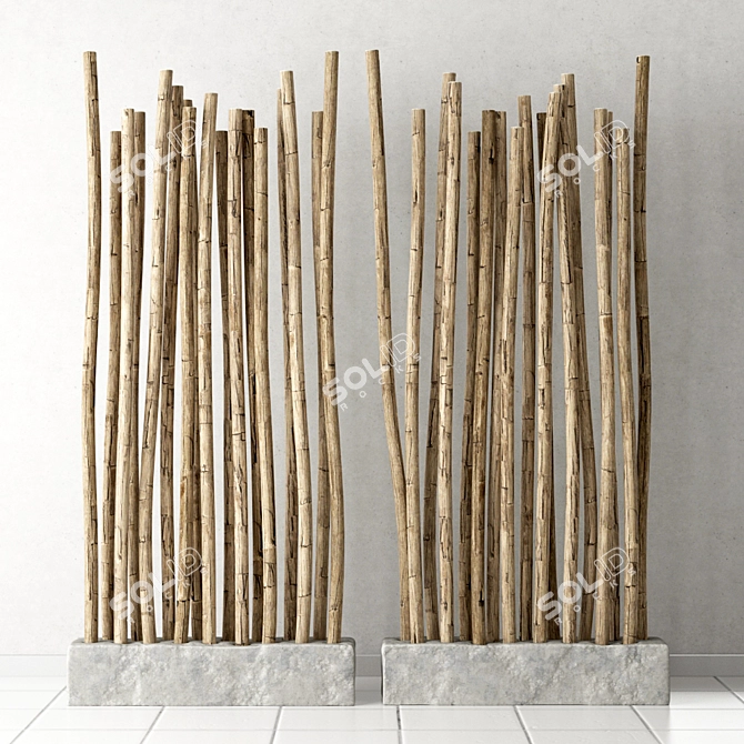 Natural Branches for Decor 3D model image 1