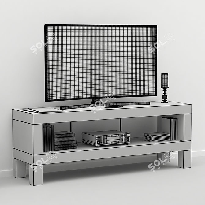 Modern V-Ray IKEA Lack Furniture 3D model image 3