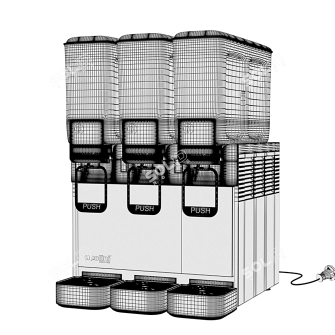 UGOLINI Artic Compact V2 5-3: 3D Model with 3 Bowls 3D model image 3