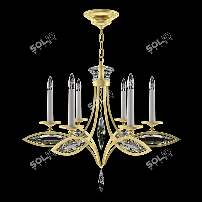 Marquise Chandelier 843540-22 | Elegant Florentine Design 3D model image 1