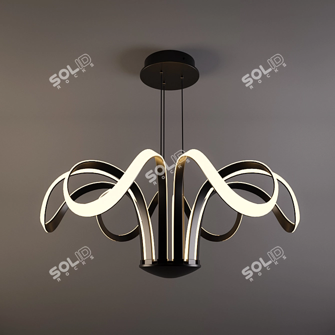 Modern LED Chandelier: Vonn Capella 3D model image 1