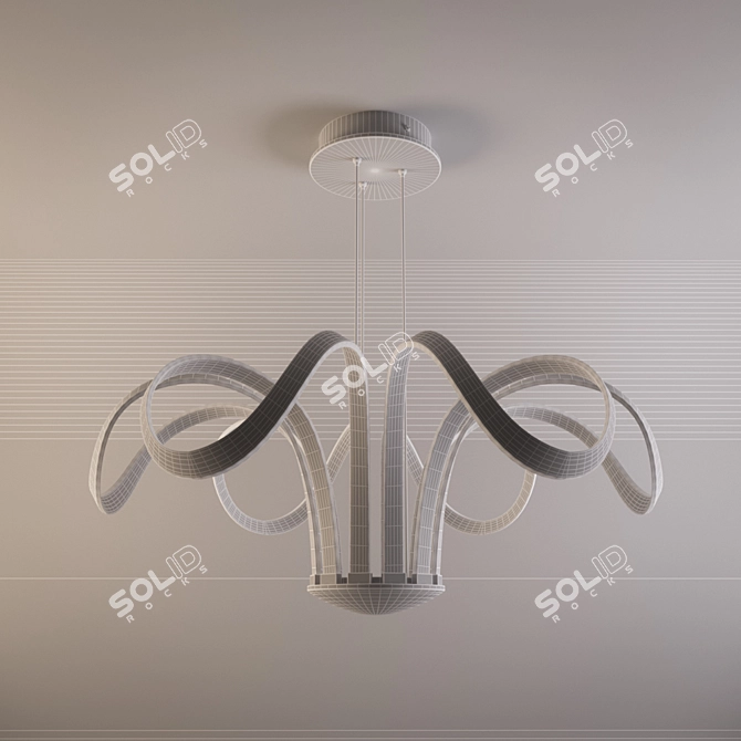 Modern LED Chandelier: Vonn Capella 3D model image 2