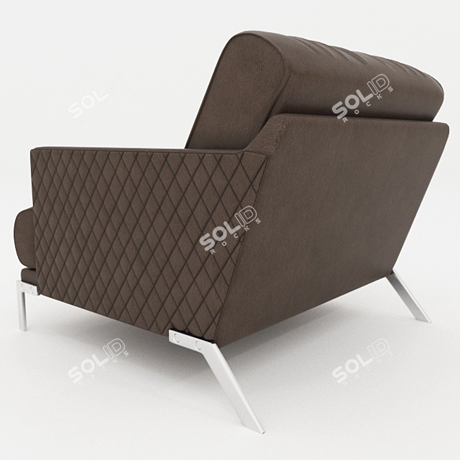 Gorini CHANEL Armchair: Sleek, Stylish, Comfortable 3D model image 2