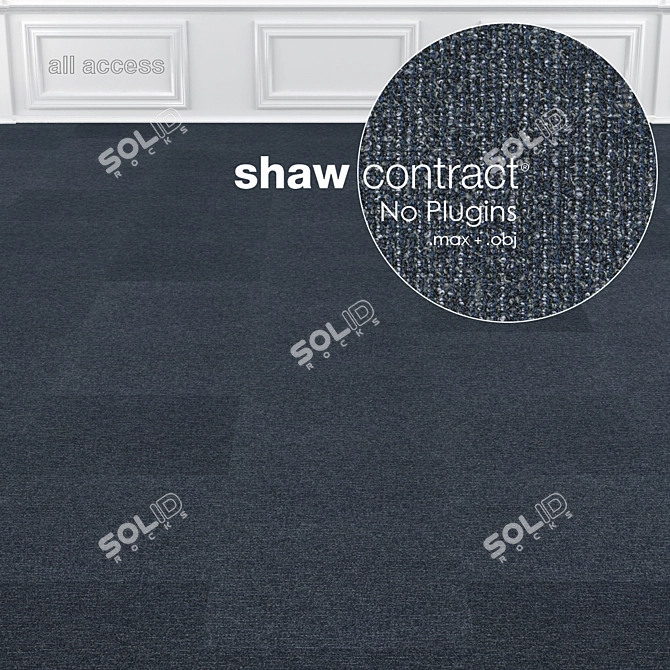 Shaw All Access Portal Carpet Tiles 3D model image 2