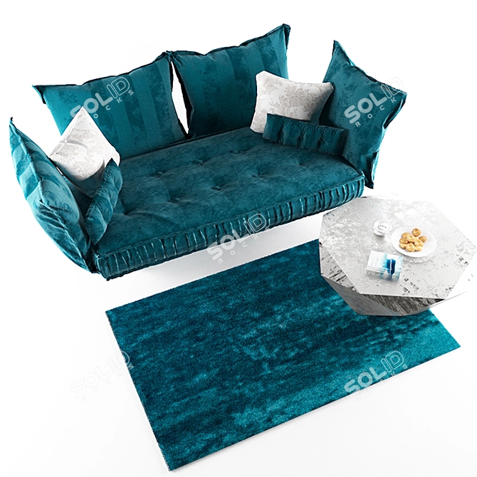 Modern Comfort: Bretz Ohlinda Sofa 3D model image 3