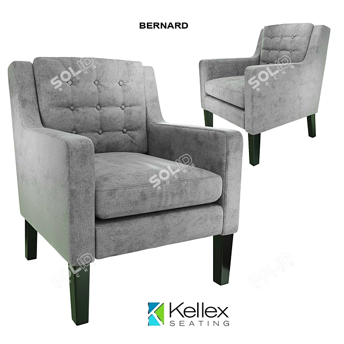Kellex Seating BERNARD: Luxurious Comfort for Every Space 3D model image 1