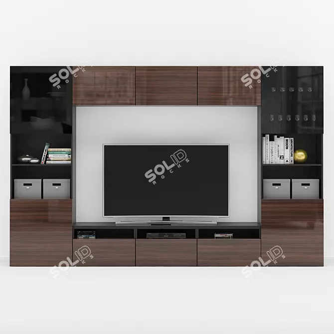 Sleek Ikea BESTA TV Stand 3D model image 1