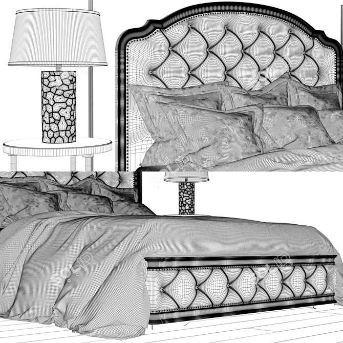 Liberty Amelia Queen Bed: Elegant and Luxurious 3D model image 3