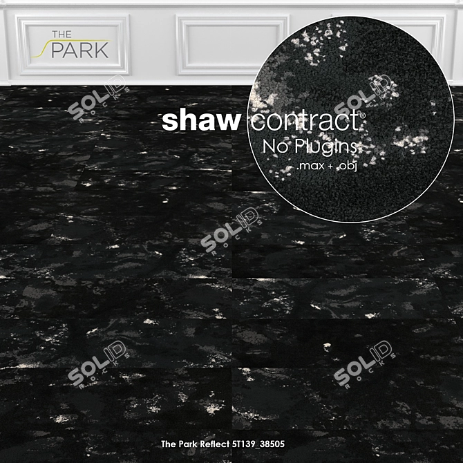 Shaw Reflect Collection: Versatile Carpet Tiles 3D model image 1