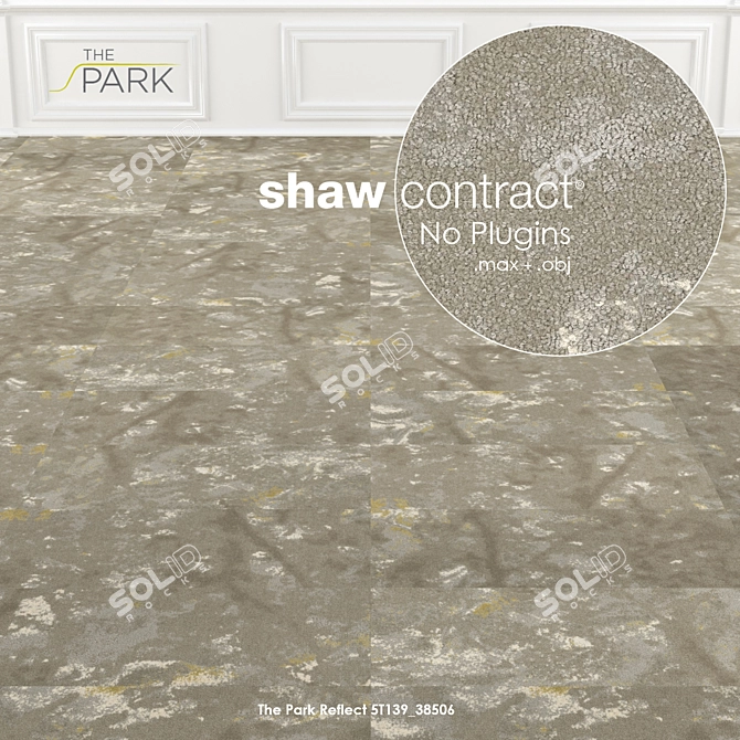 Shaw Reflect Collection: Versatile Carpet Tiles 3D model image 2