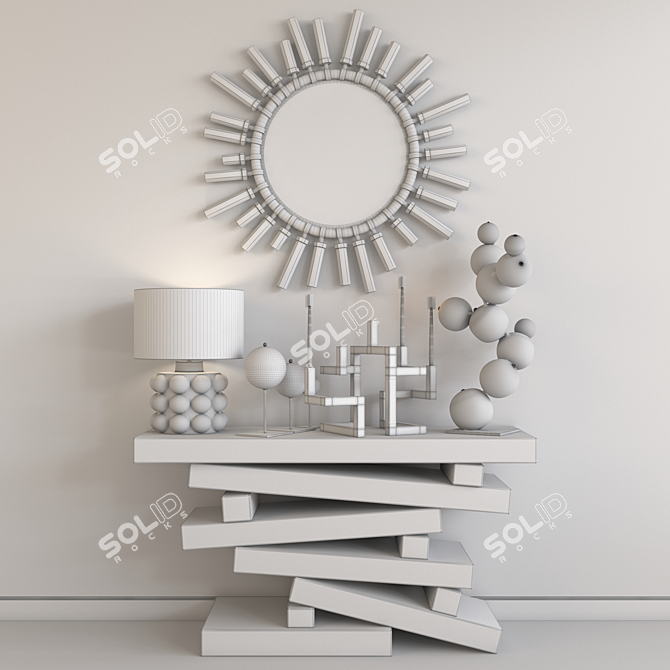 Eclectic Decorative Set: Andrew Martin, Arteriors, Christopher Guy | Max 2011, Vray 3D model image 3