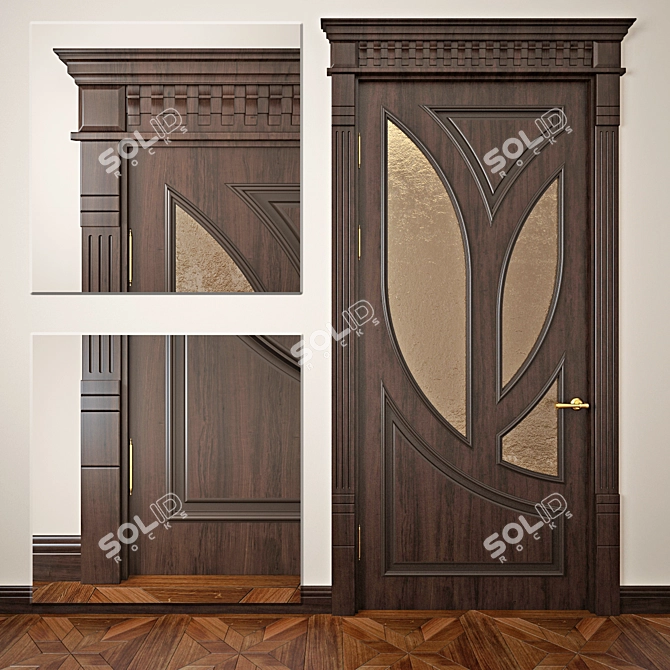 Classic Style Door: Timeless Elegance 3D model image 1