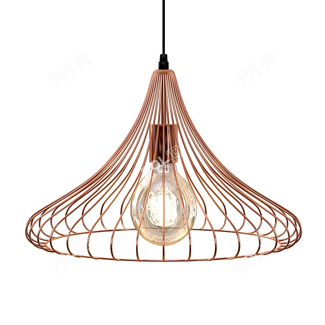 Elegant Amara Vinti Pendant Light 3D model image 2