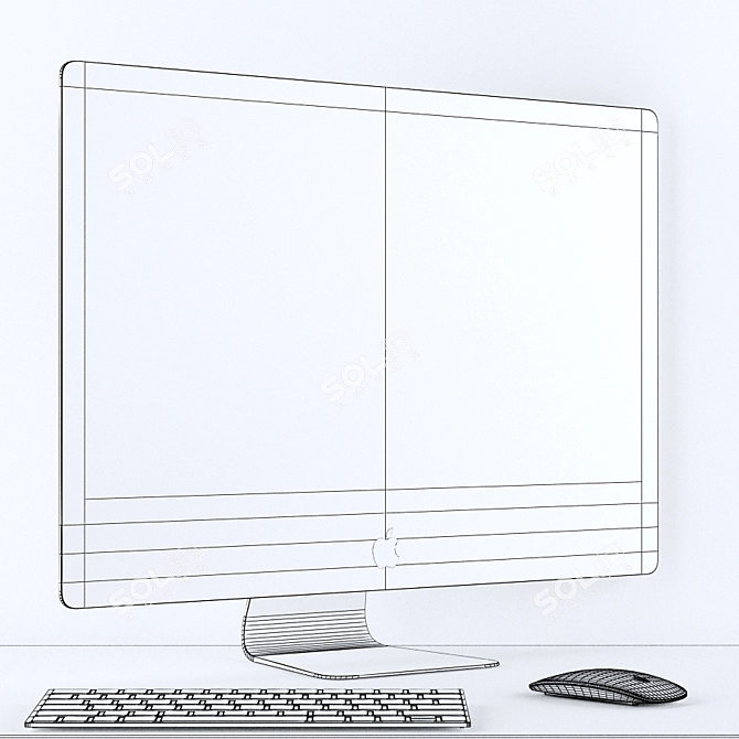 27" iMac Retina: Stunning 5K Display 3D model image 2