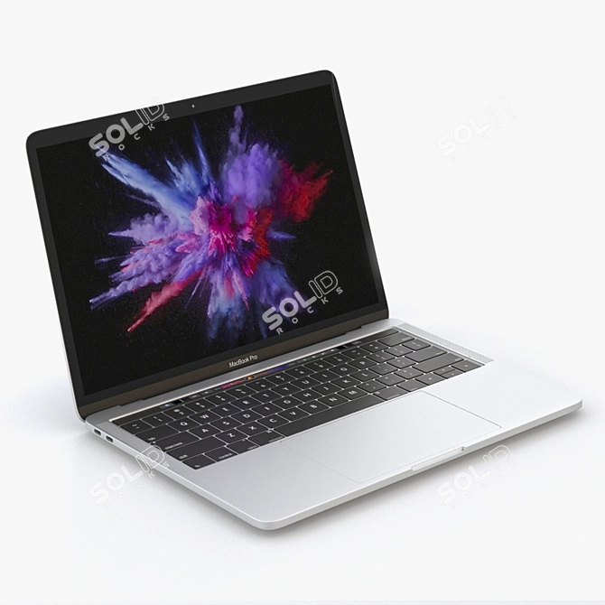 Sleek MacBook Pro 13 3D model image 1