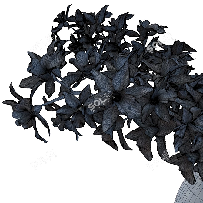 Exquisite Orchidaceae Home Décor 3D model image 3