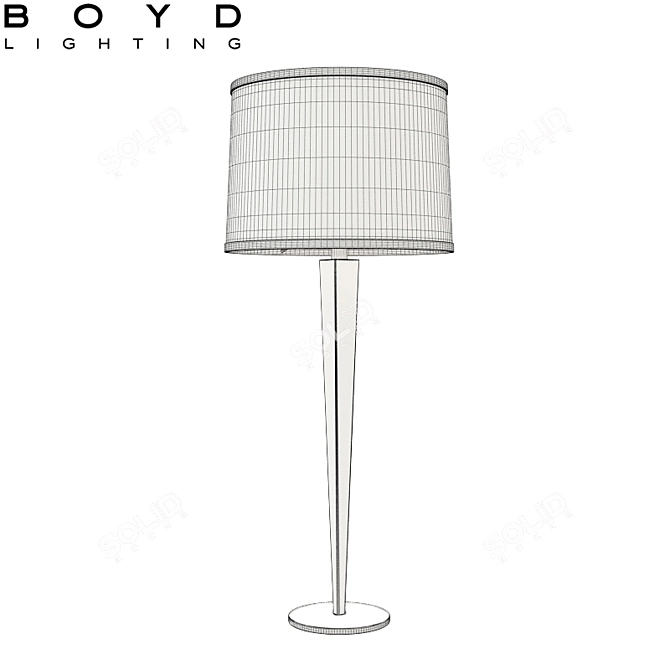 Boyd Pacific Heights Art Deco 3D Table Lamp 3D model image 2