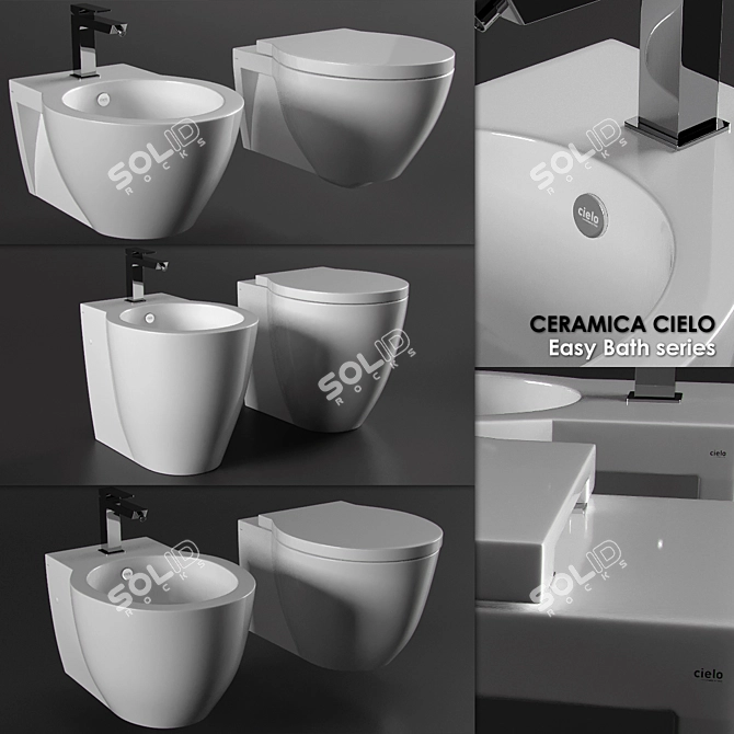 Cielo Easy Bath - Mint Bidet 3D model image 1