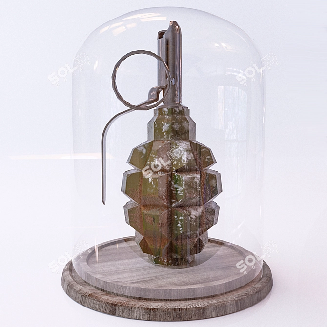 Desktop Grenade Model 3D model image 1
