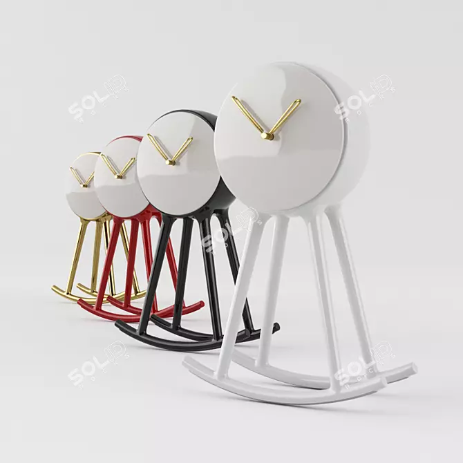 Elegant Infinity Clock by Nika Zupanc 3D model image 2