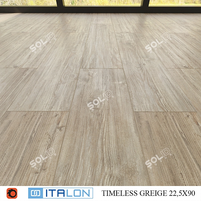 Timeless Greige Ceramic Tile 3D model image 1