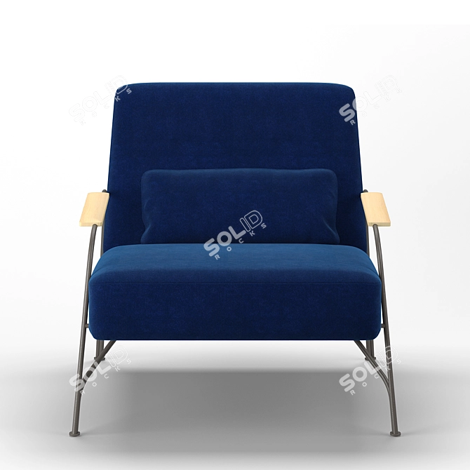 Sleek and Sophisticated: Ligne Roset Humphrey Armchair 3D model image 3