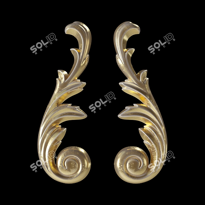 Elegant Ornament by EVROPLAST 3D model image 1