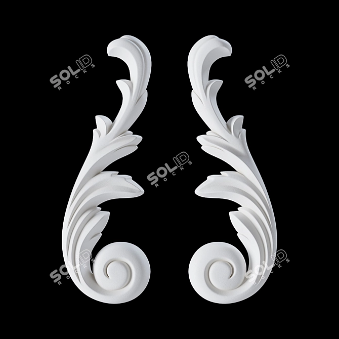 Elegant Ornament by EVROPLAST 3D model image 2