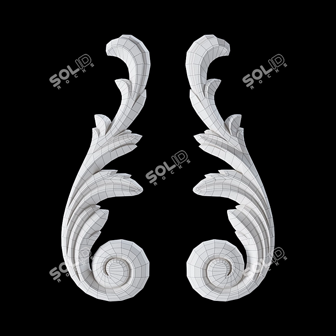 Elegant Ornament by EVROPLAST 3D model image 3