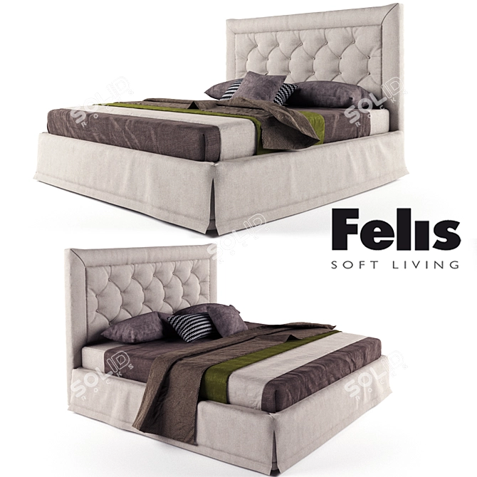 Marvelous Adrian Bed 195x219x129 3D model image 1