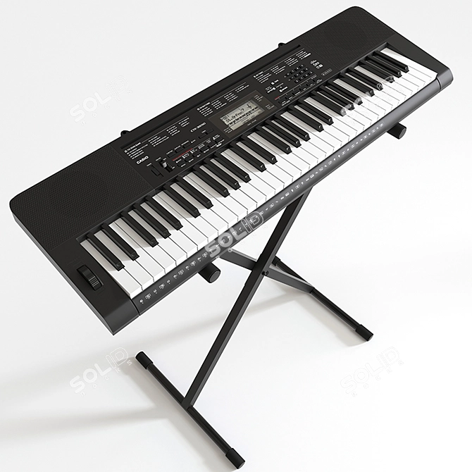 Casio CTK-3200: Versatile Synthesizer 3D model image 1