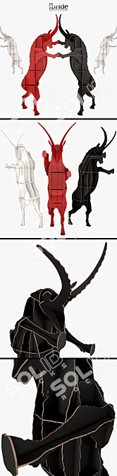 Sleek Storage Solution: Fausto Wall Organizer 3D model image 2