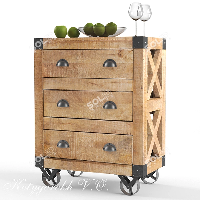 Donny Osmond 2016 Accent Cabinet 3D model image 1