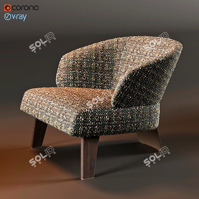 Minotti Creed Large | 3D Model for 3ds Max 3D model image 1