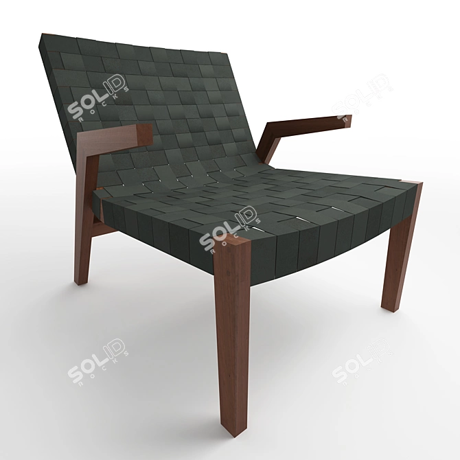 Cincinnati Lounge Chair: Stylish Comfort for Any Space 3D model image 1