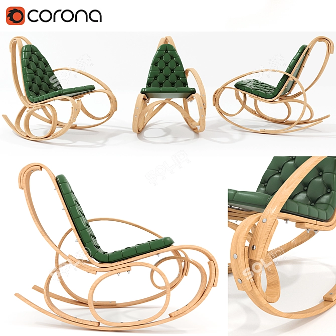 ComfortMax Rocking Chair 3D model image 1