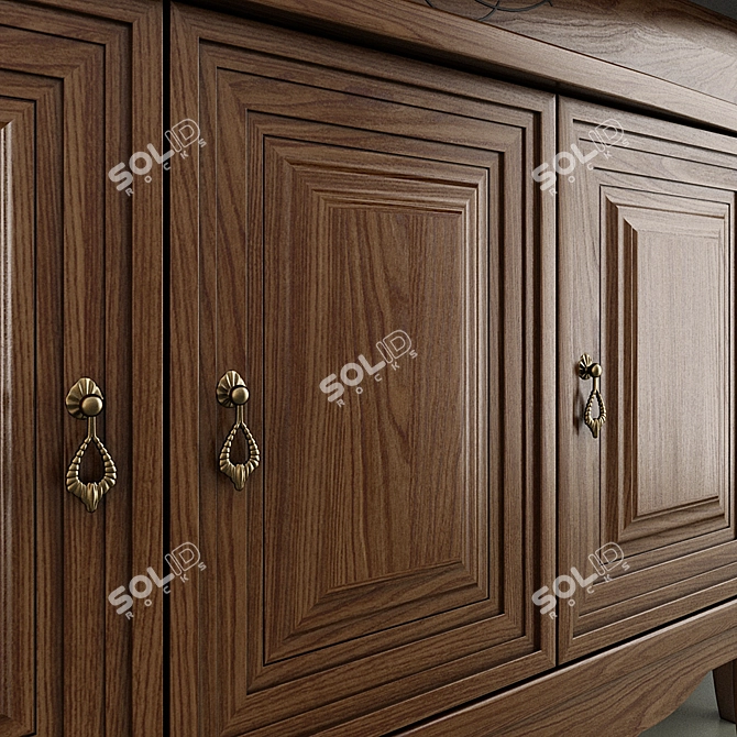 Lorenzo 100: Elegant Bathroom Furniture Set 3D model image 3