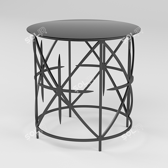 Sleek Andrew Martin Ballard Table 3D model image 2