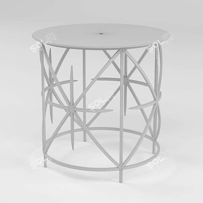 Sleek Andrew Martin Ballard Table 3D model image 3